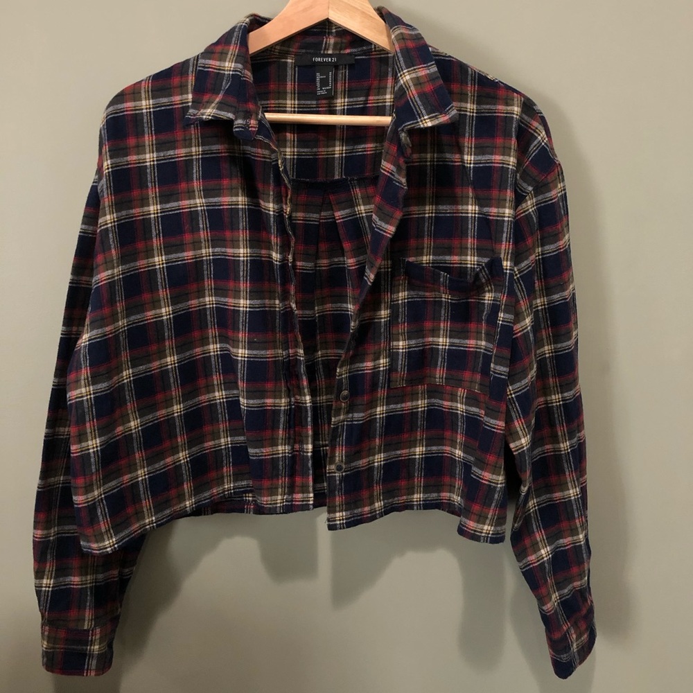Plaid crop top